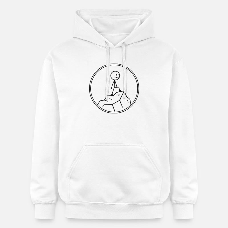 Bouldermaxx au sommet - Sweat à capuche Softstyle® Gildan Unisexe - blanc