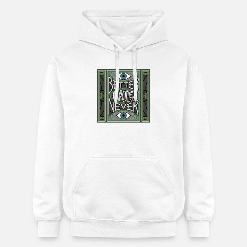 BetterLateThanNever_Original - Sweat à capuche Softstyle® Gildan Unisexe - blanc