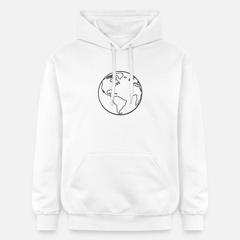 Sommet de la Terre - Sweat à capuche Softstyle® Gildan Unisexe - blanc