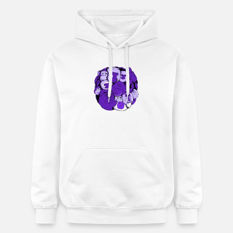Monkey Ball - Gildan Unisex Softstyle® Midweight Hoodie - Weiß