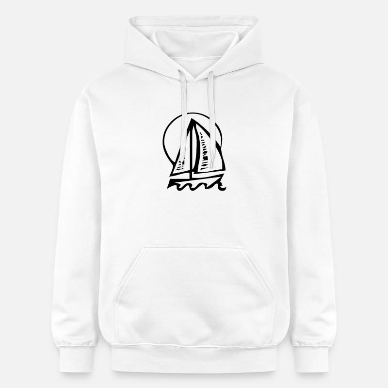 Voile - Sweat à capuche Softstyle® Gildan Unisexe - blanc
