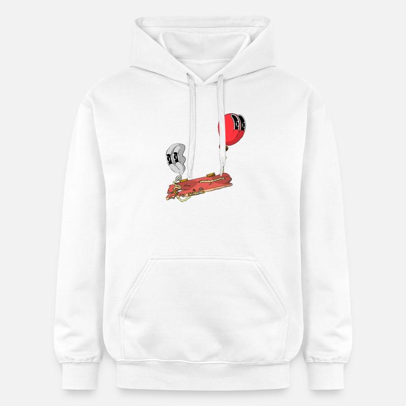 FLOTTANT - Sweat à capuche Softstyle® Gildan Unisexe - blanc