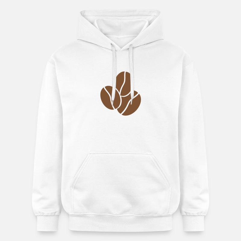 Grains de café - Sweat à capuche Softstyle® Gildan Unisexe - blanc