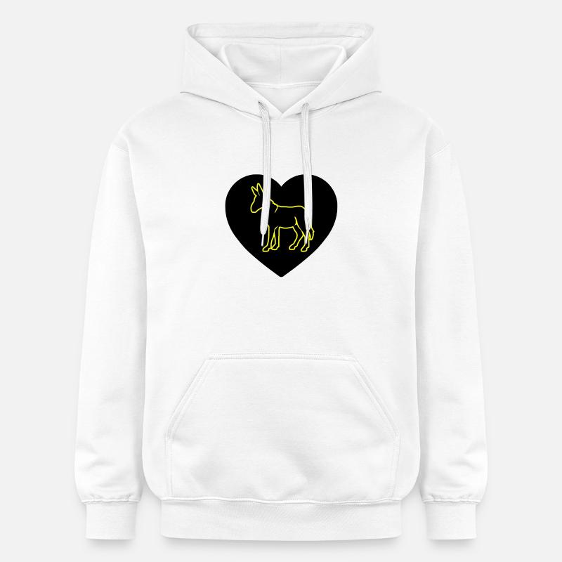 âne - Sweat à capuche Softstyle® Gildan Unisexe - blanc