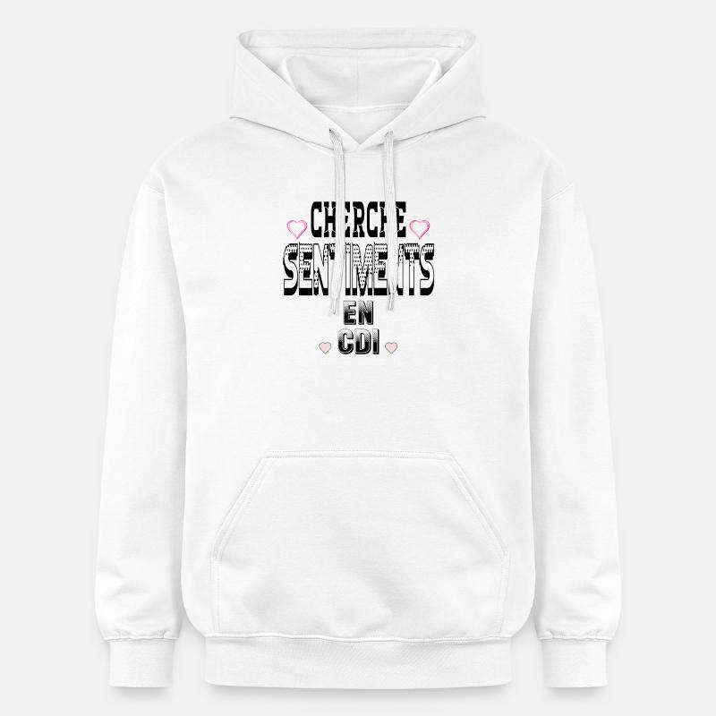 Cherche Sentiments en CDI - Sweat à capuche Softstyle® Gildan Unisexe - blanc
