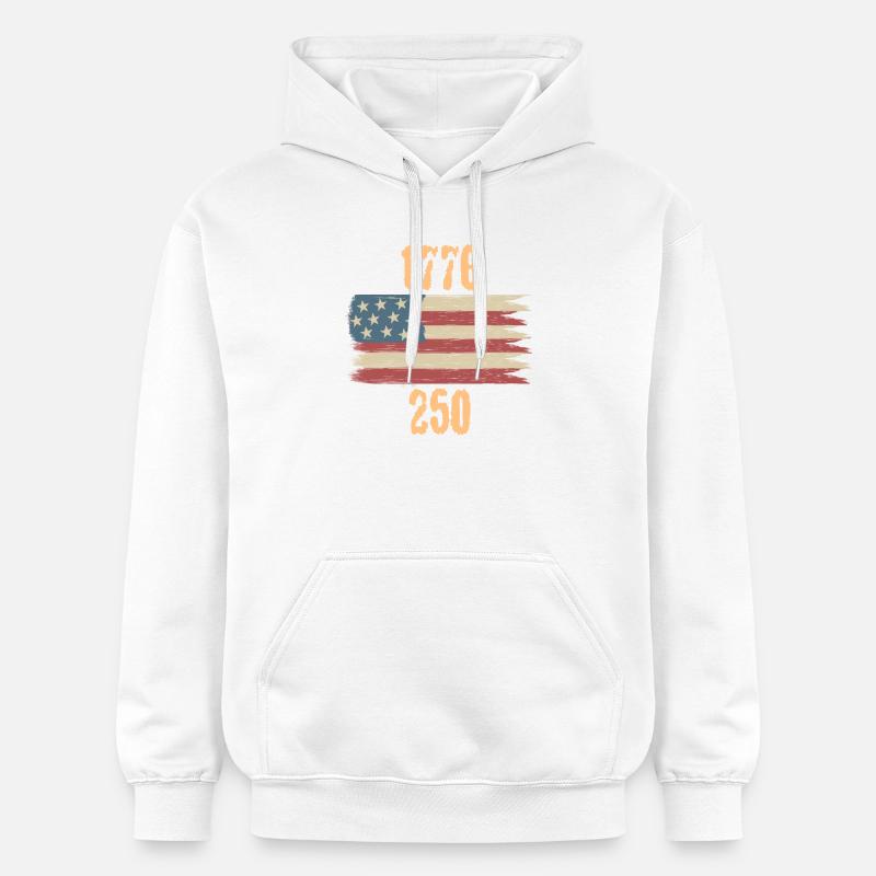 America 250 - Sweat à capuche Softstyle® Gildan Unisexe - blanc
