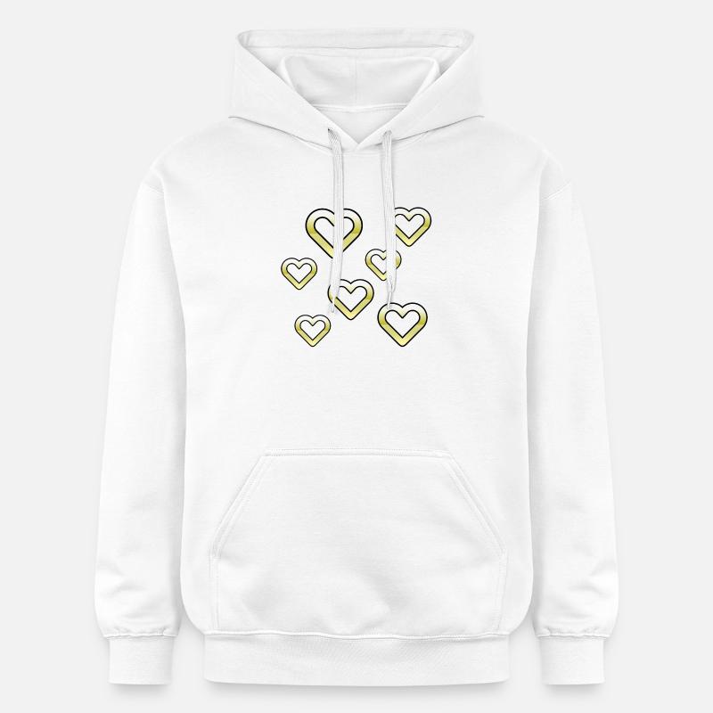Cœur - Sweat à capuche Softstyle® Gildan Unisexe - blanc