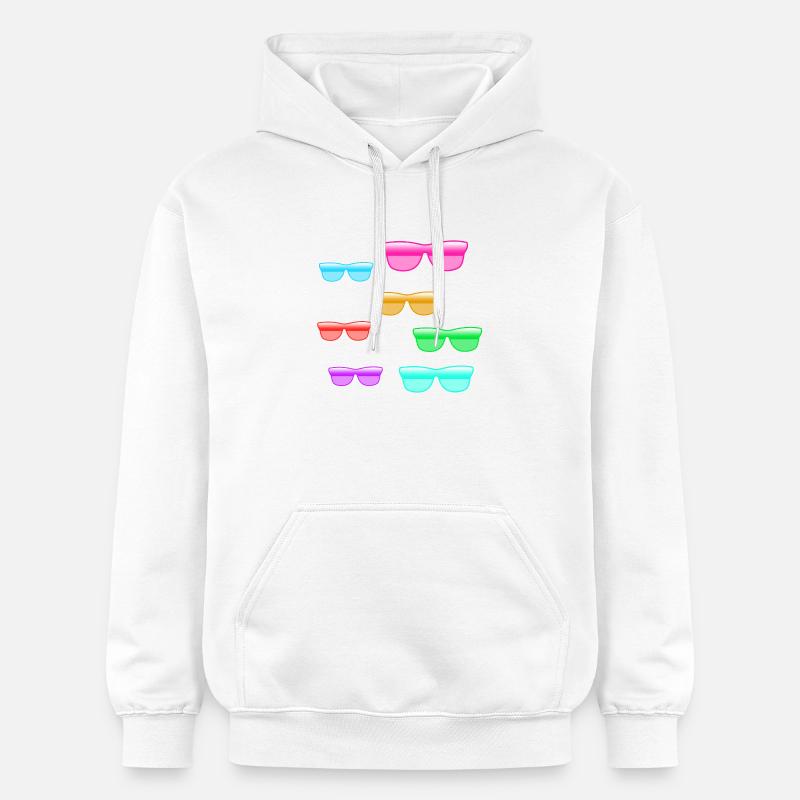 Lunettes de soleil - Sweat à capuche Softstyle® Gildan Unisexe - blanc