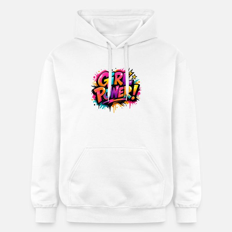 Girl_Power - Sweat à capuche Softstyle® Gildan Unisexe - blanc