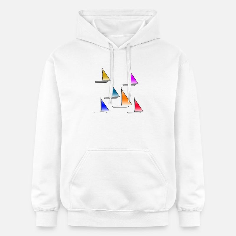 Voile - Sweat à capuche Softstyle® Gildan Unisexe - blanc