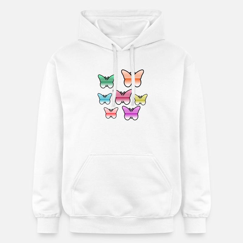 Schnetterlinge - Sweat à capuche Softstyle® Gildan Unisexe - blanc