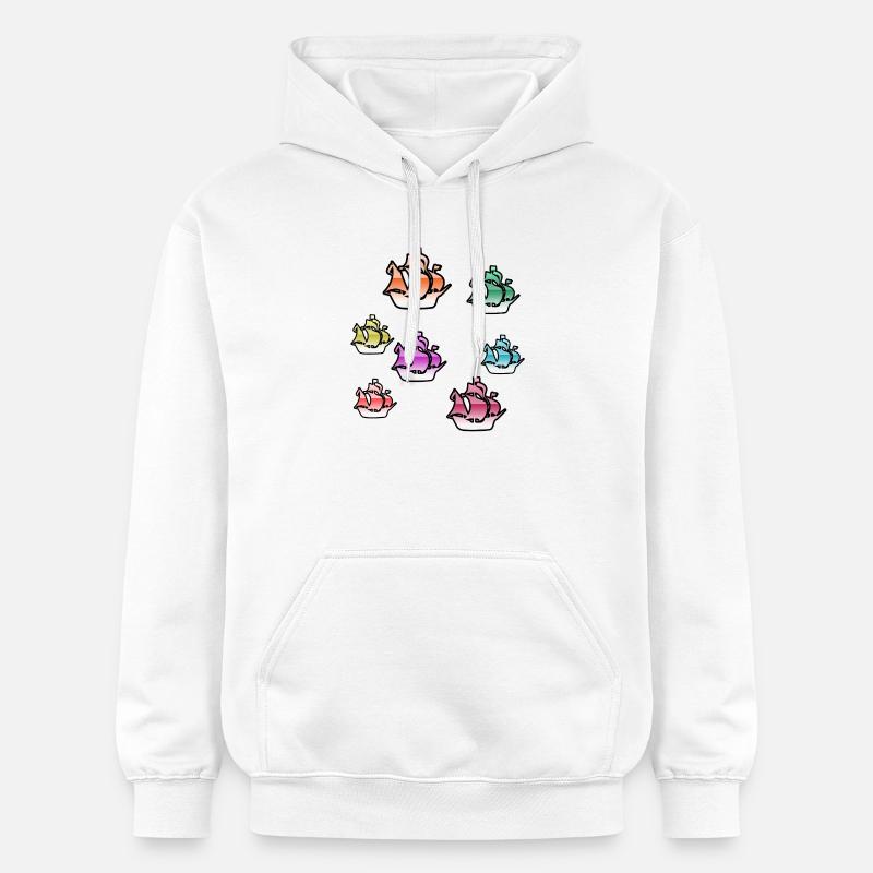 Voile - Sweat à capuche Softstyle® Gildan Unisexe - blanc
