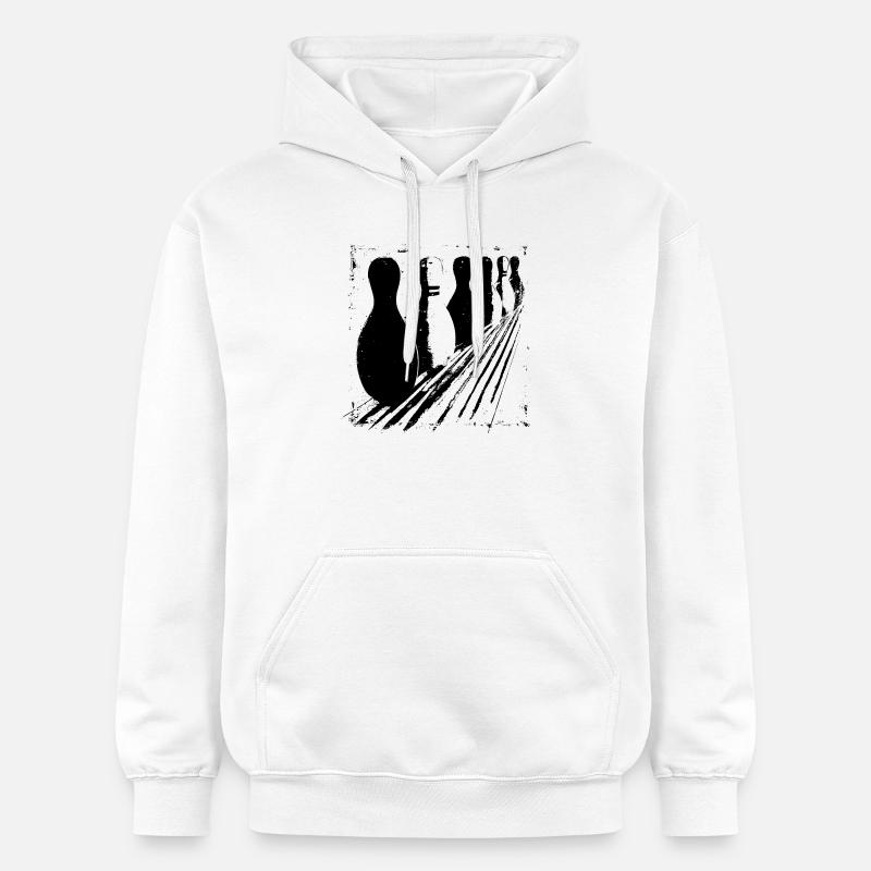 Bowling - Sweat à capuche Softstyle® Gildan Unisexe - blanc