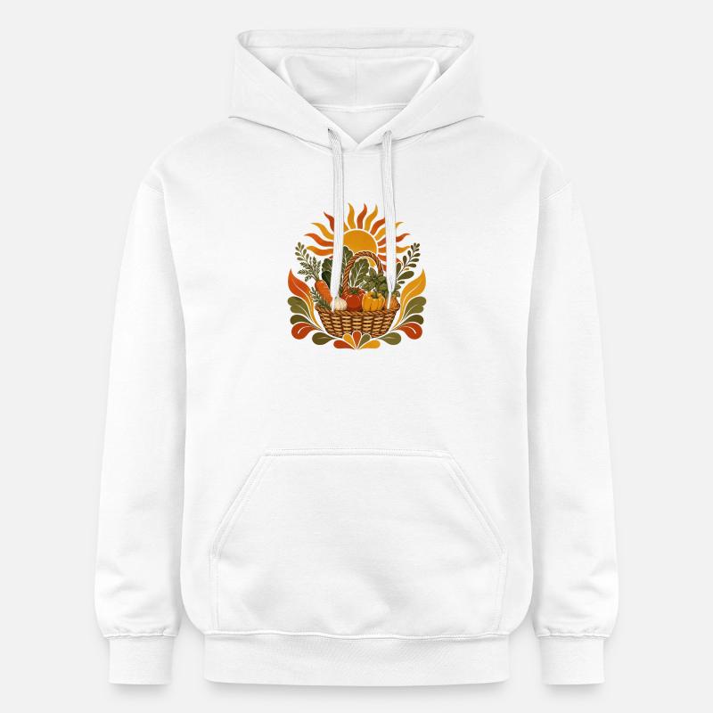 Panier de récolte d’été - Sweat à capuche Softstyle® Gildan Unisexe - blanc