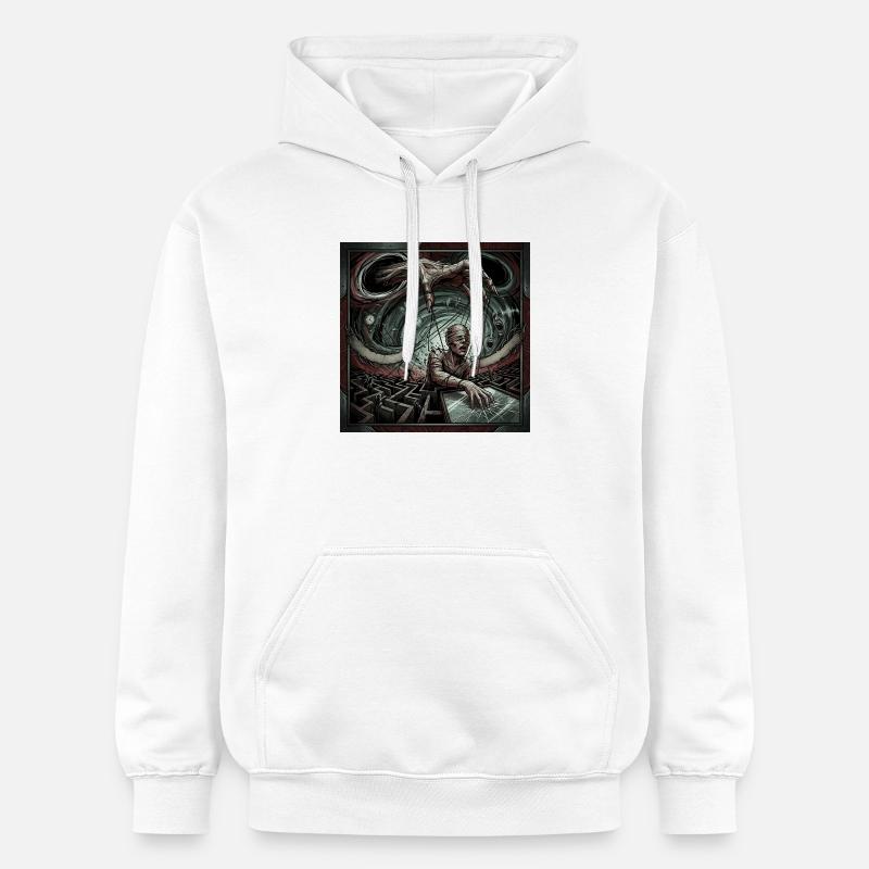 Kontrollstränge - Gildan Unisex Softstyle® Midweight Hoodie - Weiß