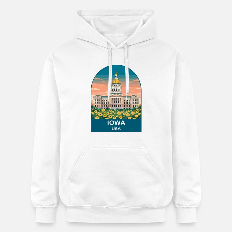 CTY02014 - Sweat à capuche Softstyle® Gildan Unisexe - blanc