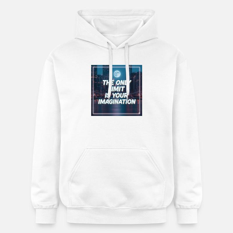 Seule votre imagination pose des limites - Sweat à capuche Softstyle® Gildan Unisexe - blanc