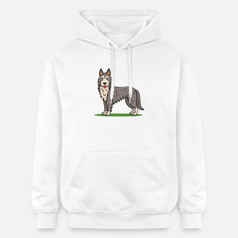 Irish Wolfhound (bande dessinée) - Sweat à capuche Softstyle® Gildan Unisexe - blanc