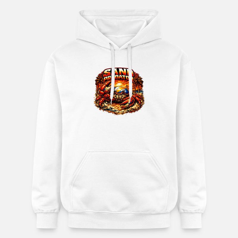 Prédateur de sable - Sweat à capuche Softstyle® Gildan Unisexe - blanc