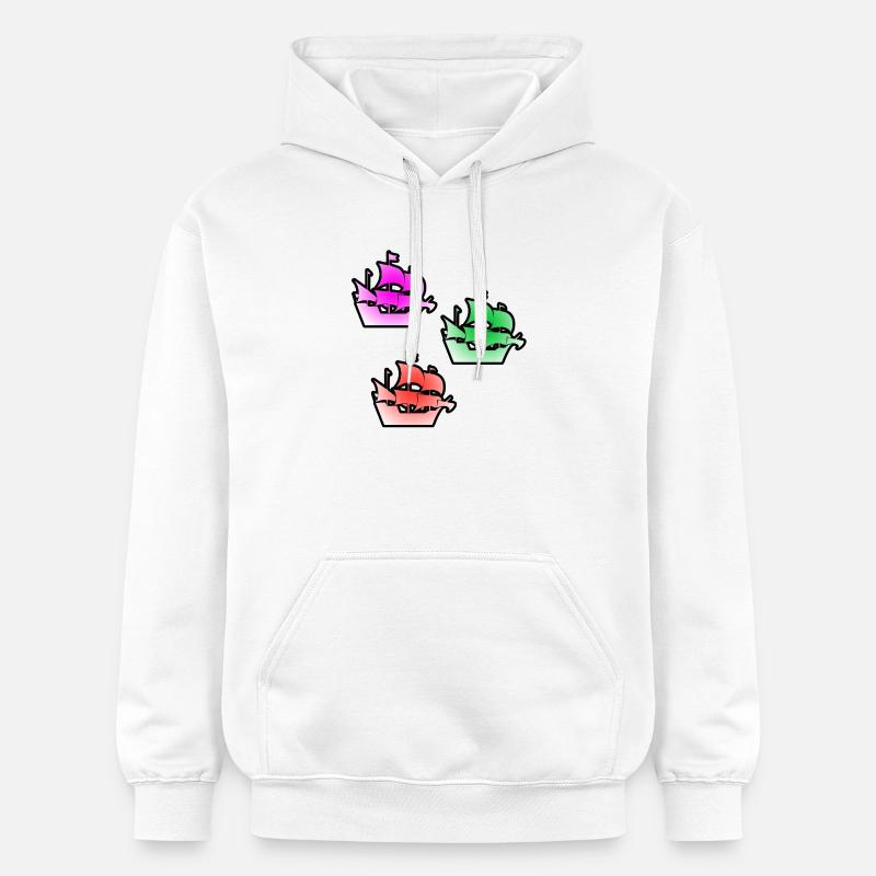 Voile - Sweat à capuche Softstyle® Gildan Unisexe - blanc