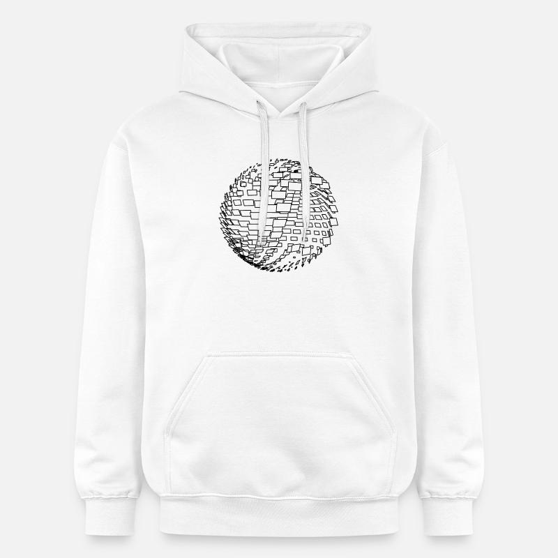 Parametric Sphere - Gildan Unisex Softstyle® Midweight Hoodie - white