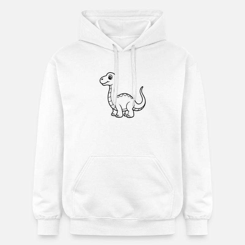 Dinosaure - Sweat à capuche Softstyle® Gildan Unisexe - blanc