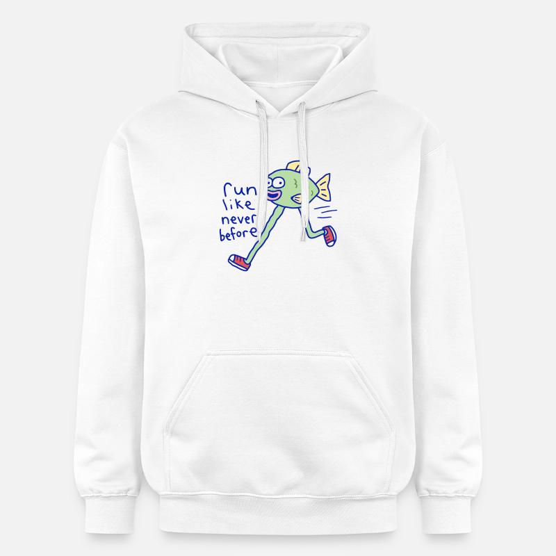 Courez comme jamais auparavant - Sweat à capuche Softstyle® Gildan Unisexe - blanc