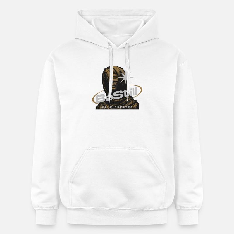 Statue méditative BeResting Art - Sweat à capuche Softstyle® Gildan Unisexe - blanc
