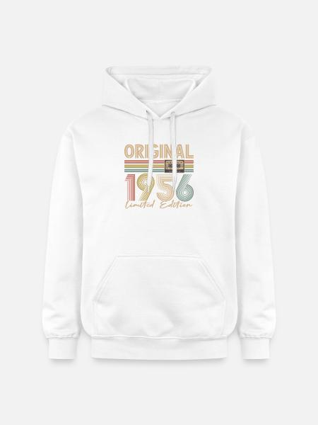 70e anniversaire, 70 ans - Sweat à capuche Softstyle® Gildan Unisexe - blanc