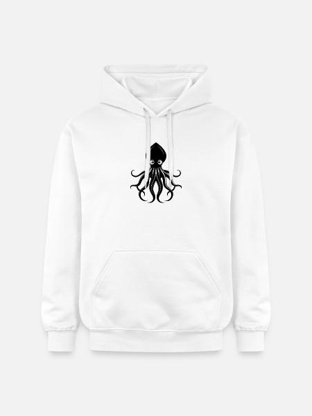 squid - Gildan Unisex Softstyle® Midweight Hoodie - white