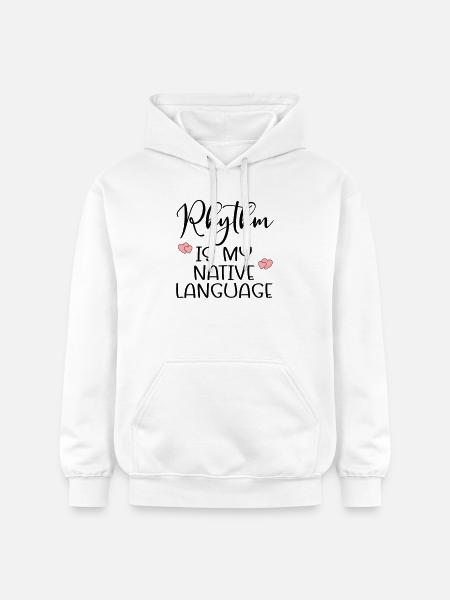 Rhythm Dance Language - Gildan Unisex Softstyle® Midweight Hoodie - white