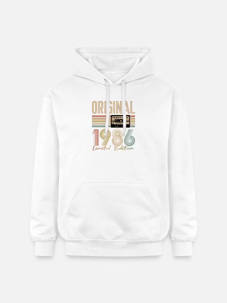 40th birthday, 40 years - Gildan Unisex Softstyle® Midweight Hoodie - white
