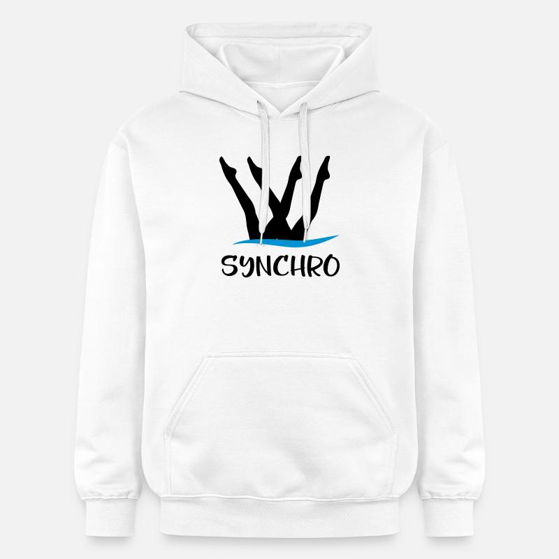 Synchronschwimmen - Gildan Unisex Softstyle® Midweight Hoodie - Weiß