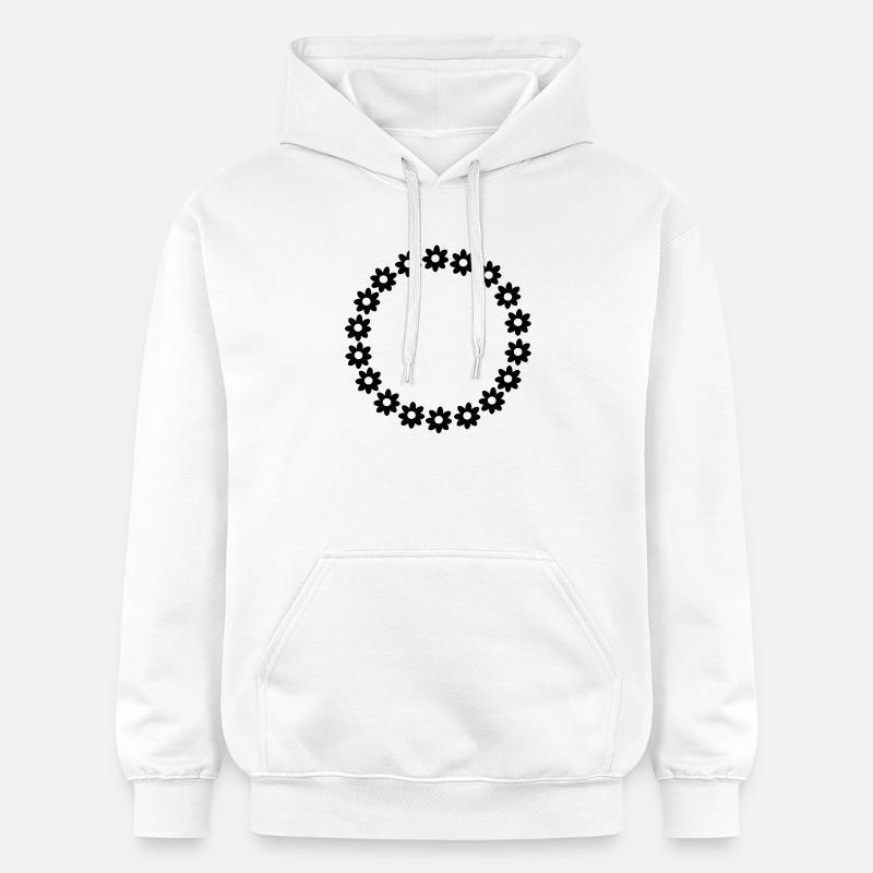 Une couronne de fleurs - Sweat à capuche Softstyle® Gildan Unisexe - blanc