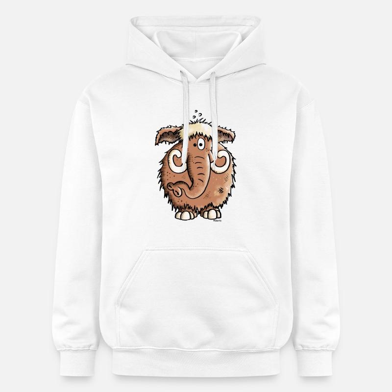 Géant Mammoth - Eléphant - Sweat à capuche Softstyle® Gildan Unisexe - blanc