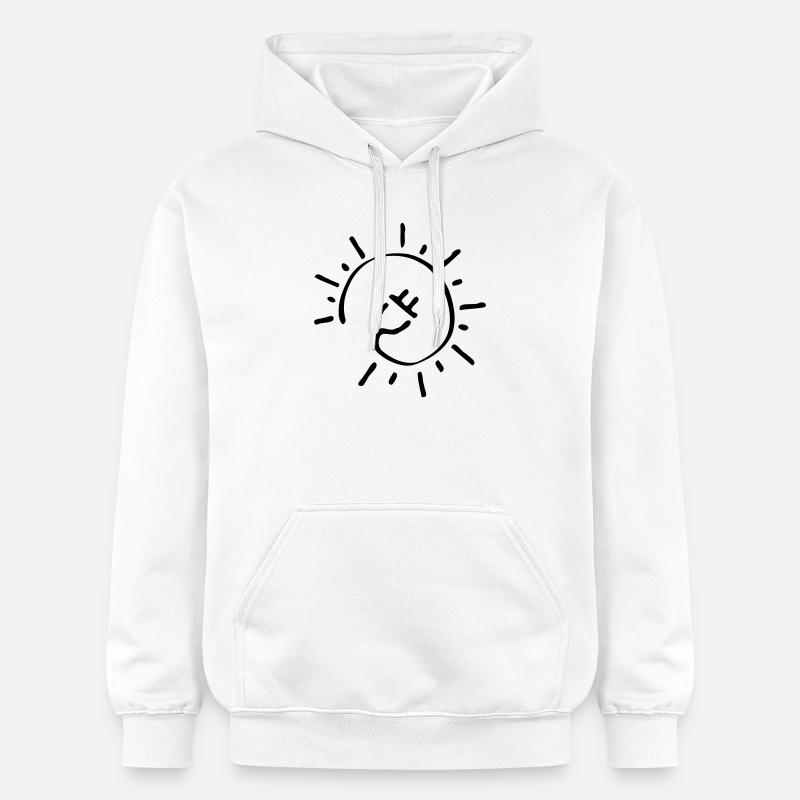 cable solaire Électromobilité Énergie durable - Sweat à capuche Softstyle® Gildan Unisexe - blanc