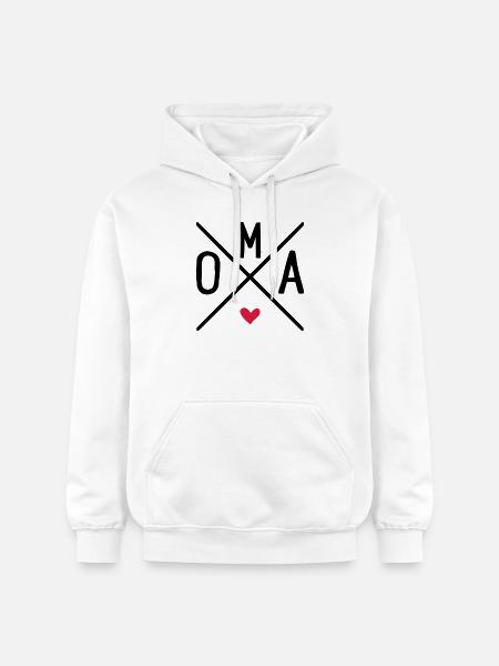 oma - Gildan Unisex Softstyle® Midweight Hoodie - Weiß