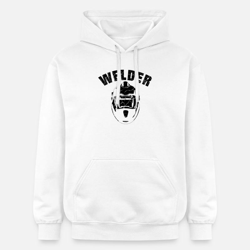 Équipe de soudeurs noir - Sweat à capuche Softstyle® Gildan Unisexe - blanc
