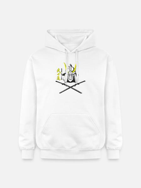 Samuraihelm Kabuto 5 - Gildan Unisex Softstyle® Midweight Hoodie - Weiß