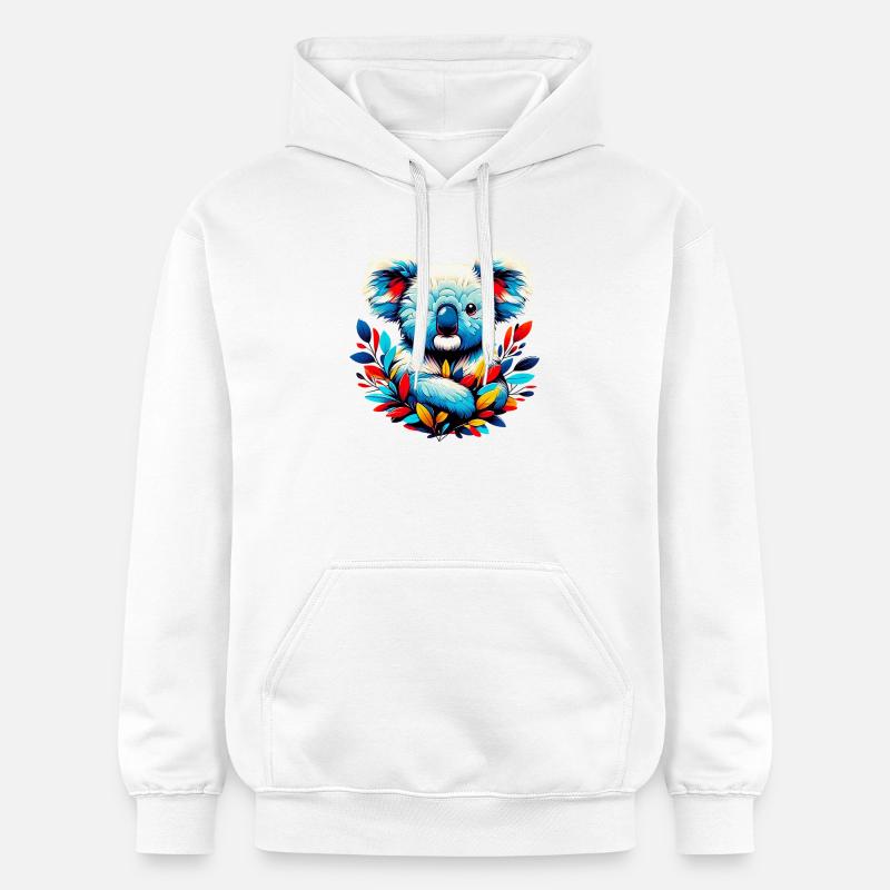 Koala - Sweat à capuche Softstyle® Gildan Unisexe - blanc