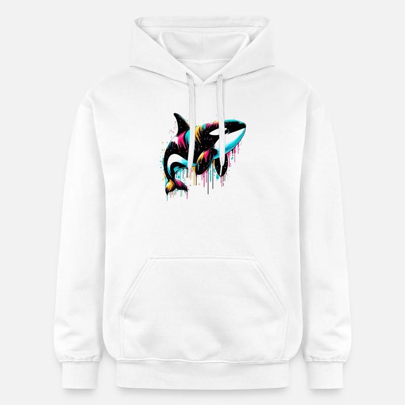 Orque - Sweat à capuche Softstyle® Gildan Unisexe - blanc