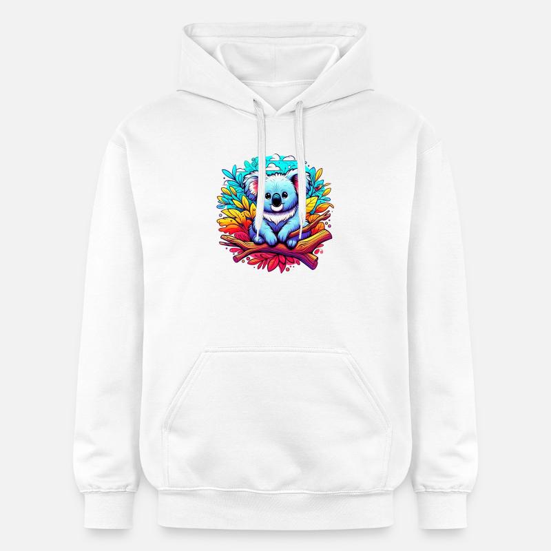 Koala - Sweat à capuche Softstyle® Gildan Unisexe - blanc