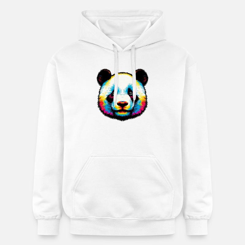 Panda - Sweat à capuche Softstyle® Gildan Unisexe - blanc