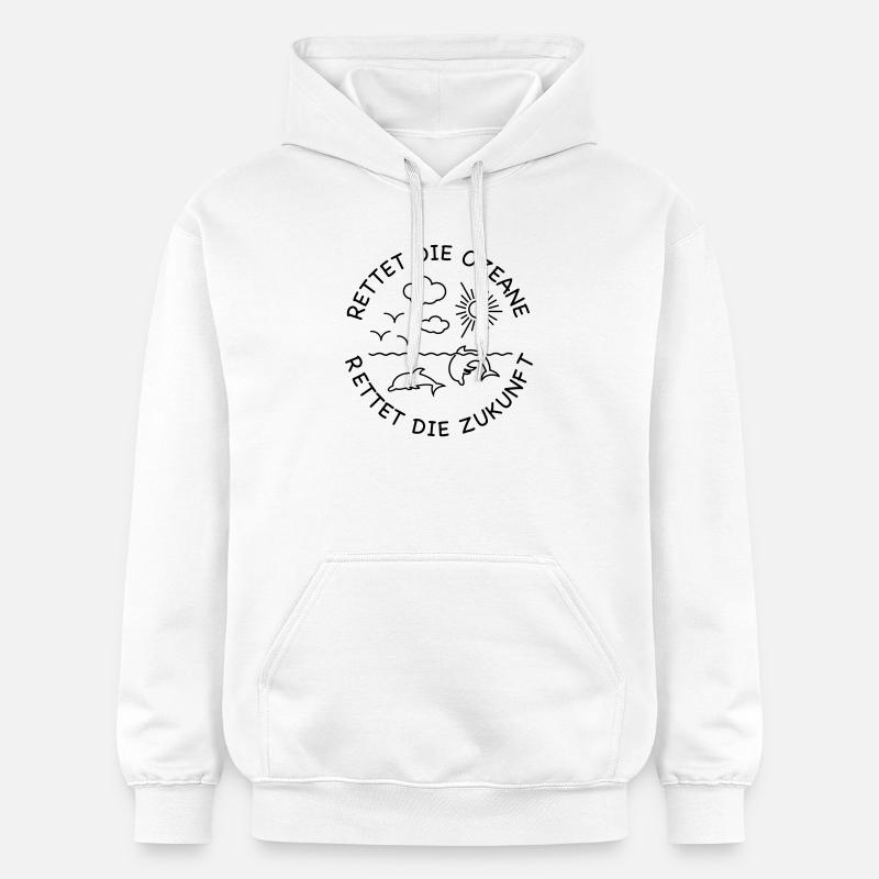 Dauphin - Sweat à capuche Softstyle® Gildan Unisexe - blanc