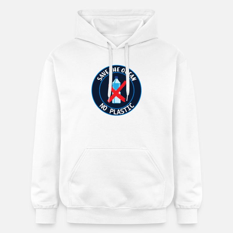 Save the ocean - Sweat à capuche Softstyle® Gildan Unisexe - blanc