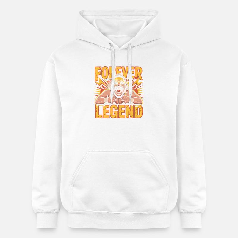 Forever Legend - Gildan Unisex Softstyle® Midweight Hoodie - white