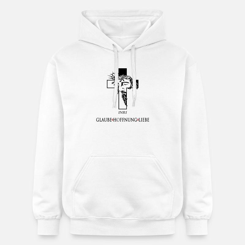 Jésus avec la couronne d’épines - Sweat à capuche Softstyle® Gildan Unisexe - blanc