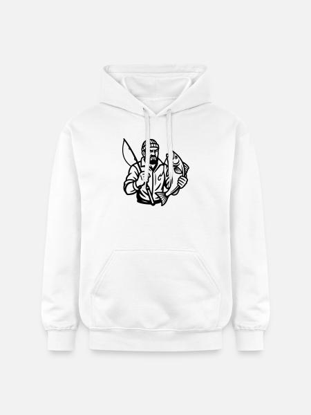 Pêcheur - Sweat à capuche Softstyle® Gildan Unisexe - blanc
