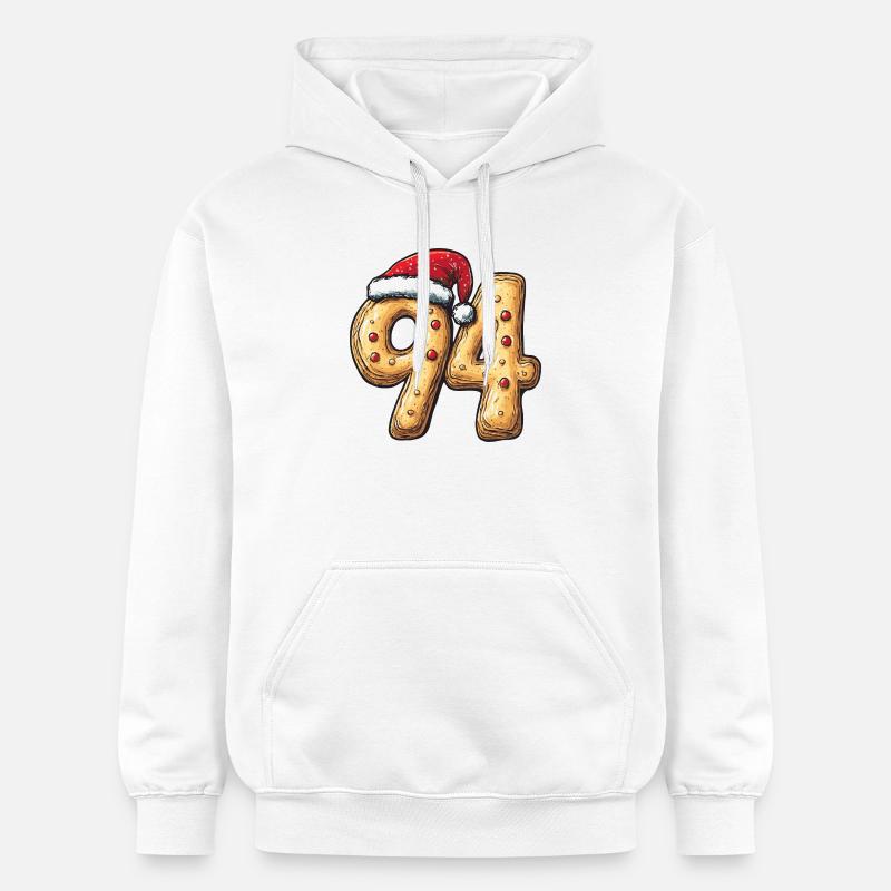 Noël du Cookie Numéro 94 - Sweat à capuche Softstyle® Gildan Unisexe - blanc