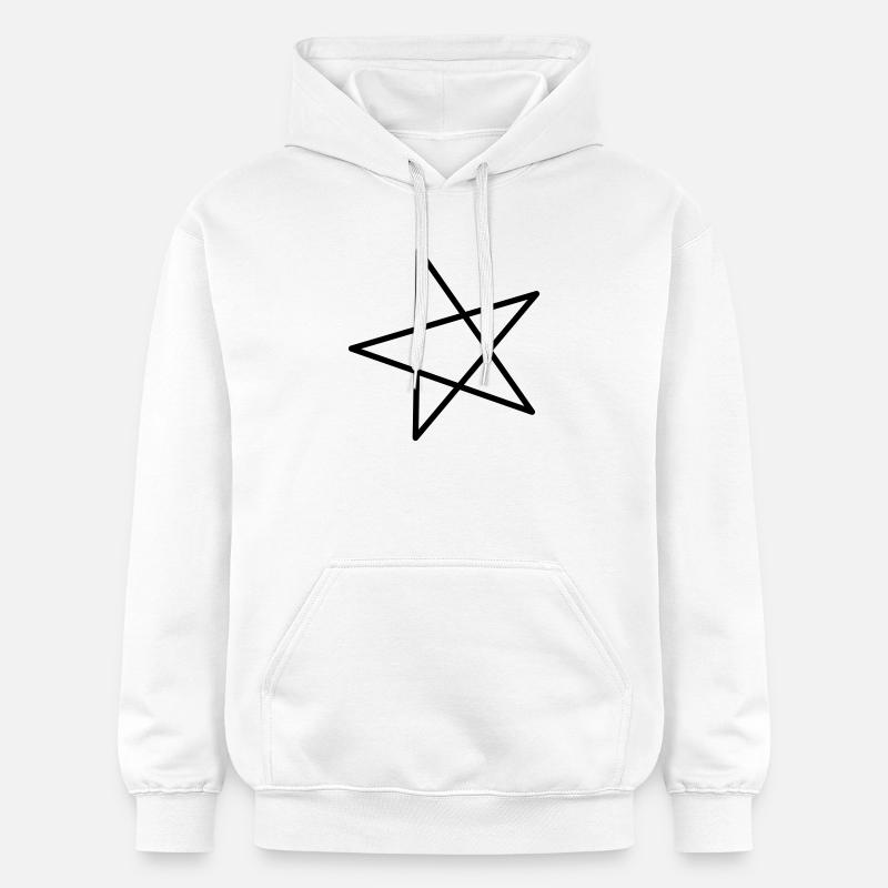 Étoile - Sweat à capuche Softstyle® Gildan Unisexe - blanc